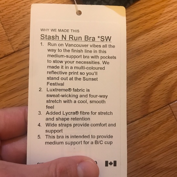 NWT SW Reflective Bra - Picture 5 of 5
